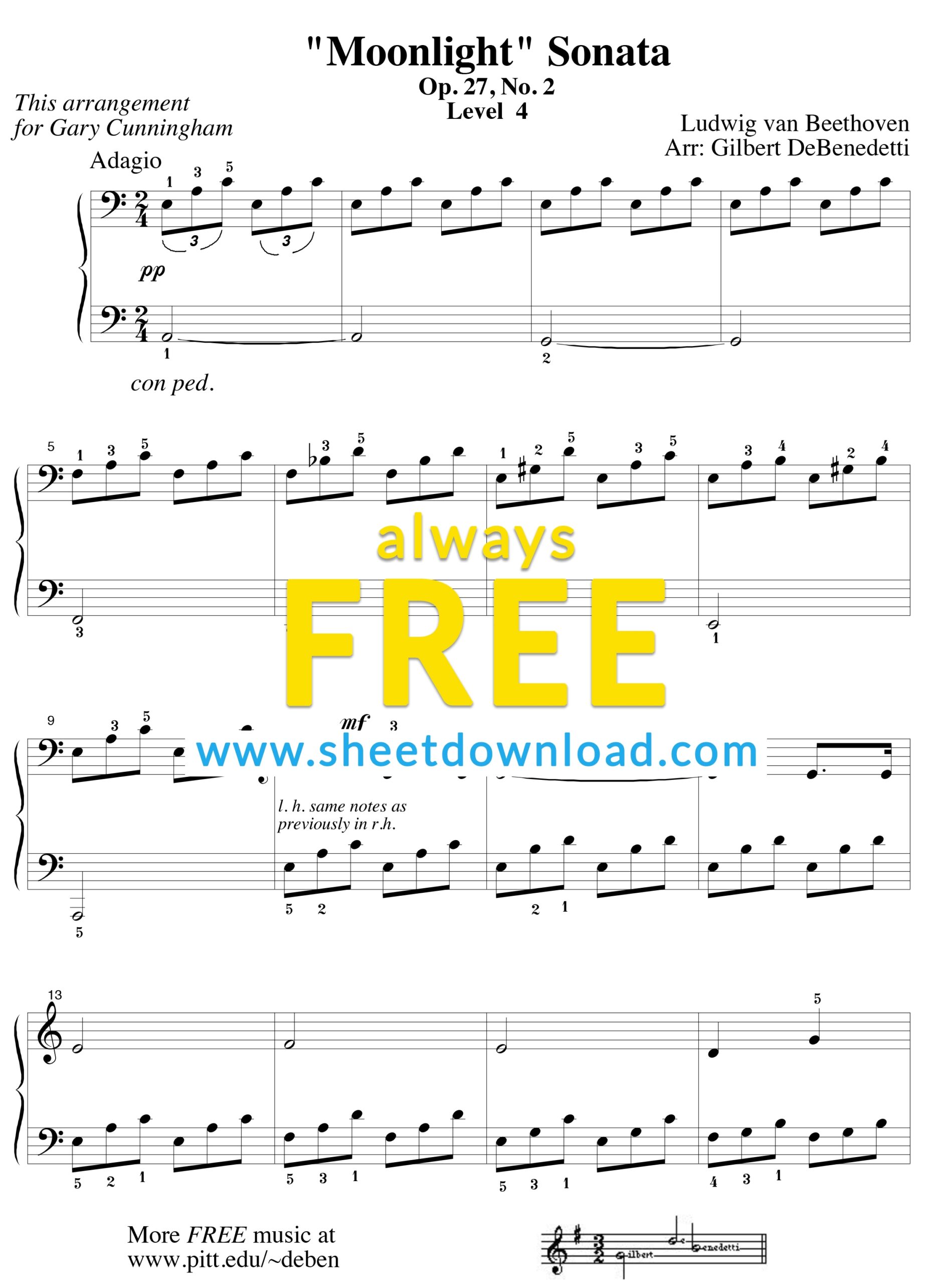 Free Piano Sheet Music By From The Beginning Until Now Download And Print PDF