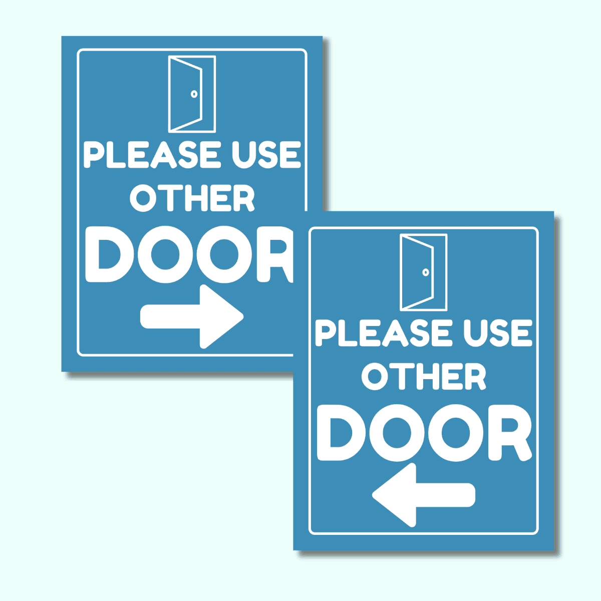 Please Use Other Door Sign Free Printable