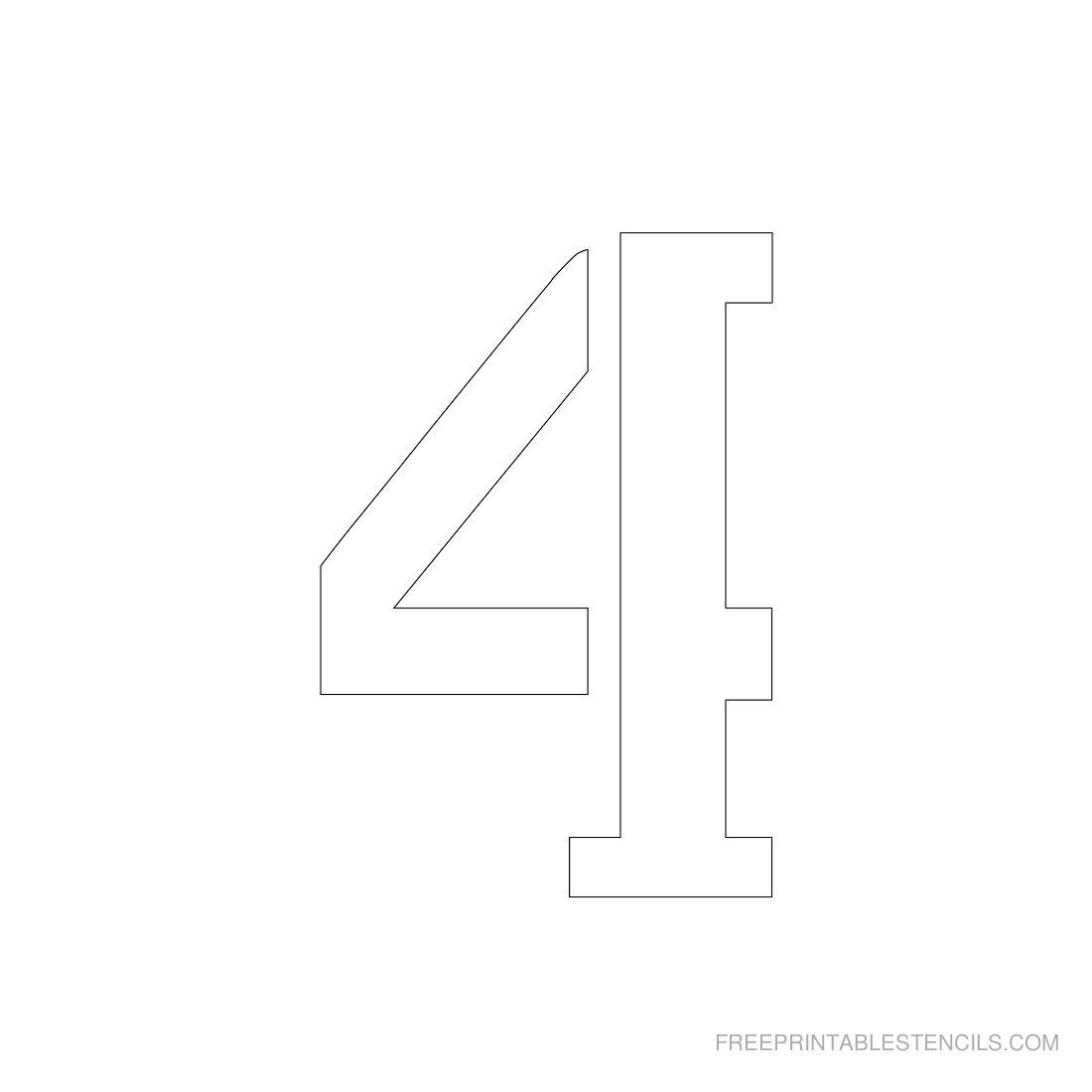 Free Printable 3 Inch Number Stencils 1 10 Worksheets Library