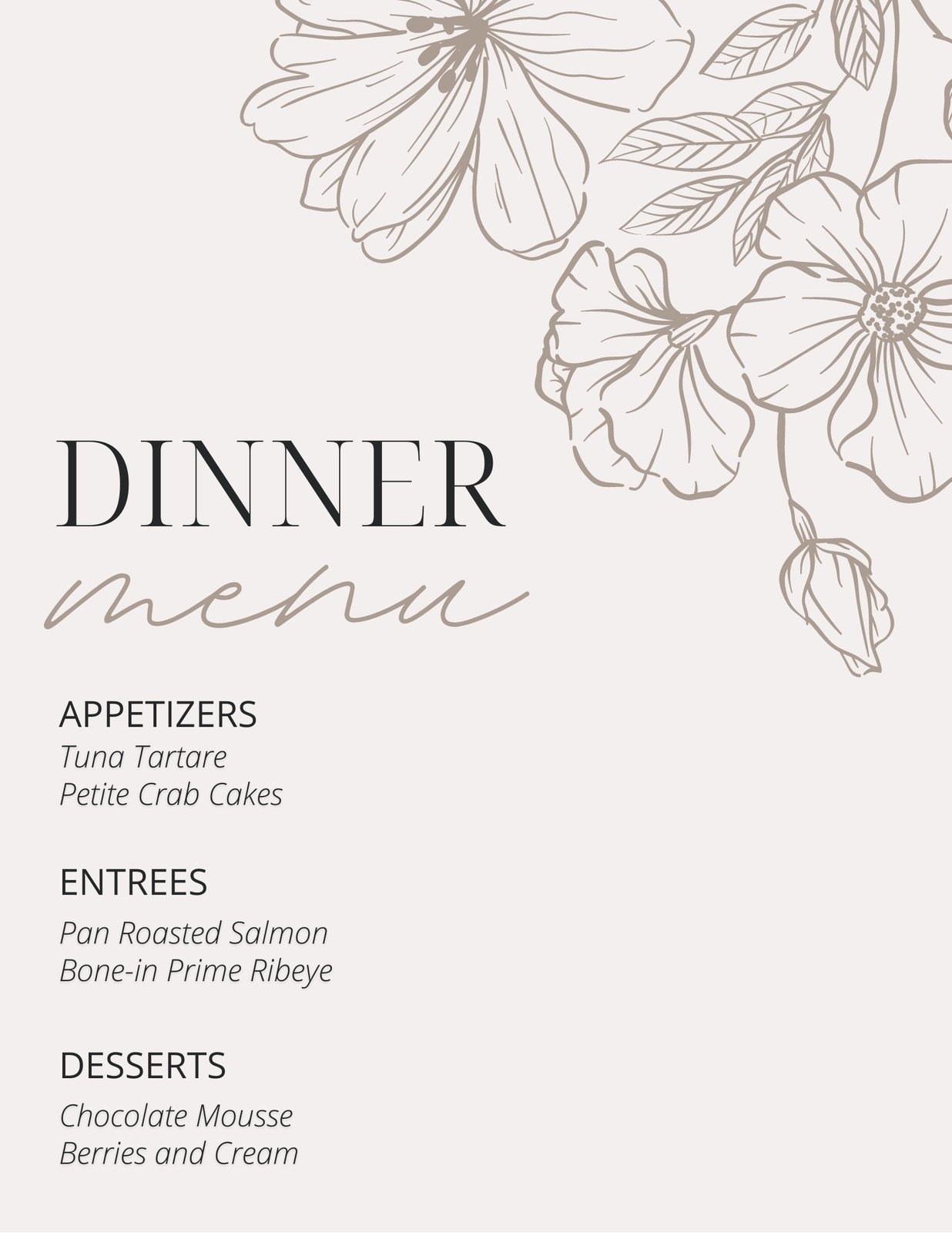 Free Printable Blank Restaurant Menu Templates