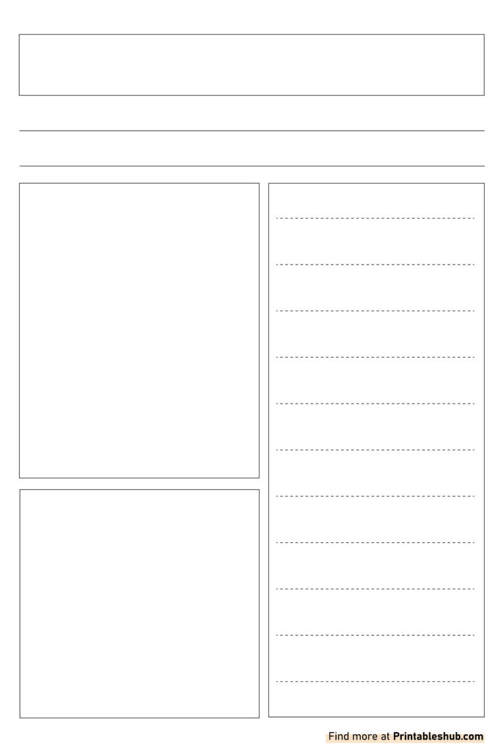 Free Printable Blank Newspaper Templates PDF Included Printables Hub