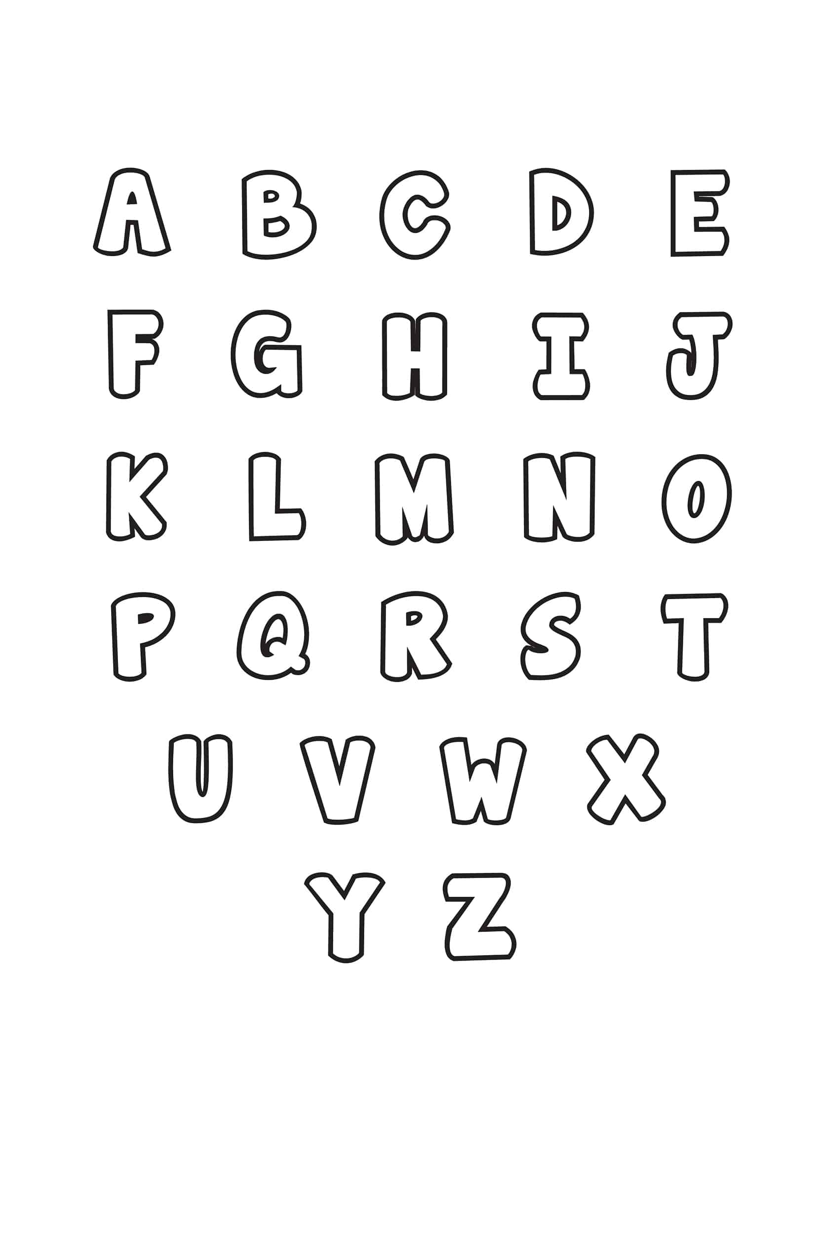 Free Printable Large Abc Letters
