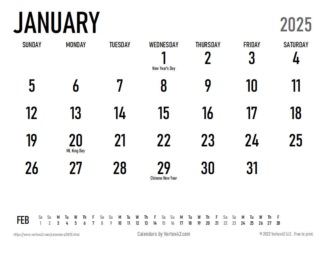 Online Printable 5 Month Calendar