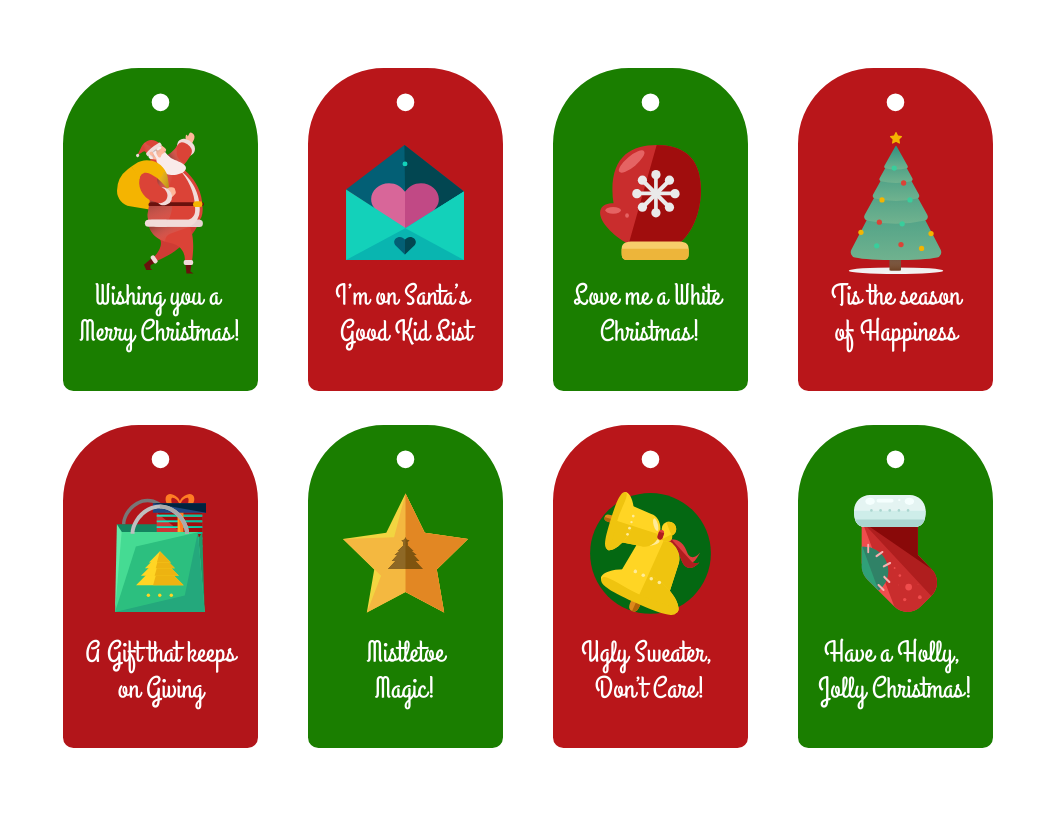 Free Printable Christmas Gift Tag Templates