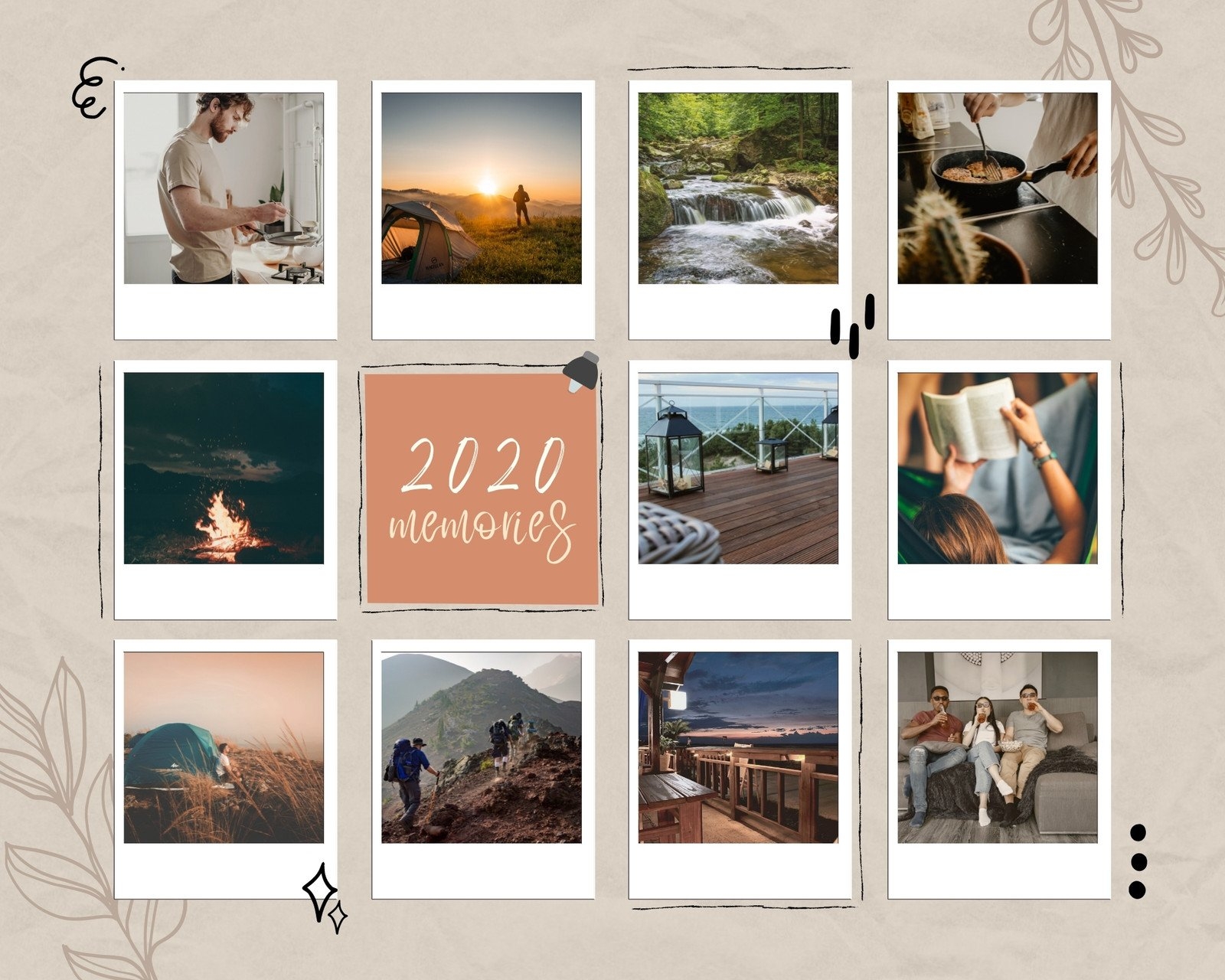 Free Printable Customizable Cool Photo Collage Templates Canva