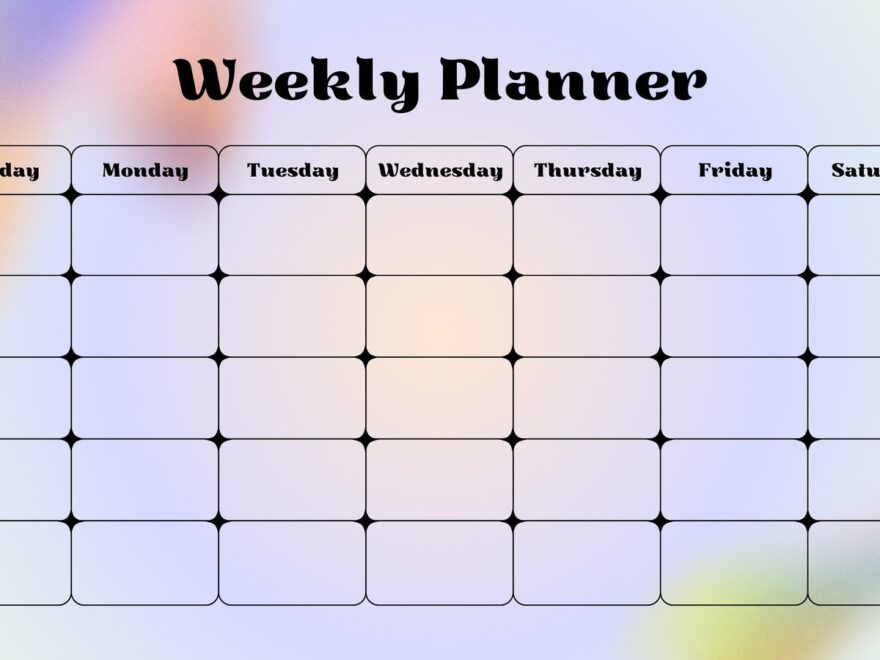 Free Printable Customizable Weekly Calendar Templates Canva