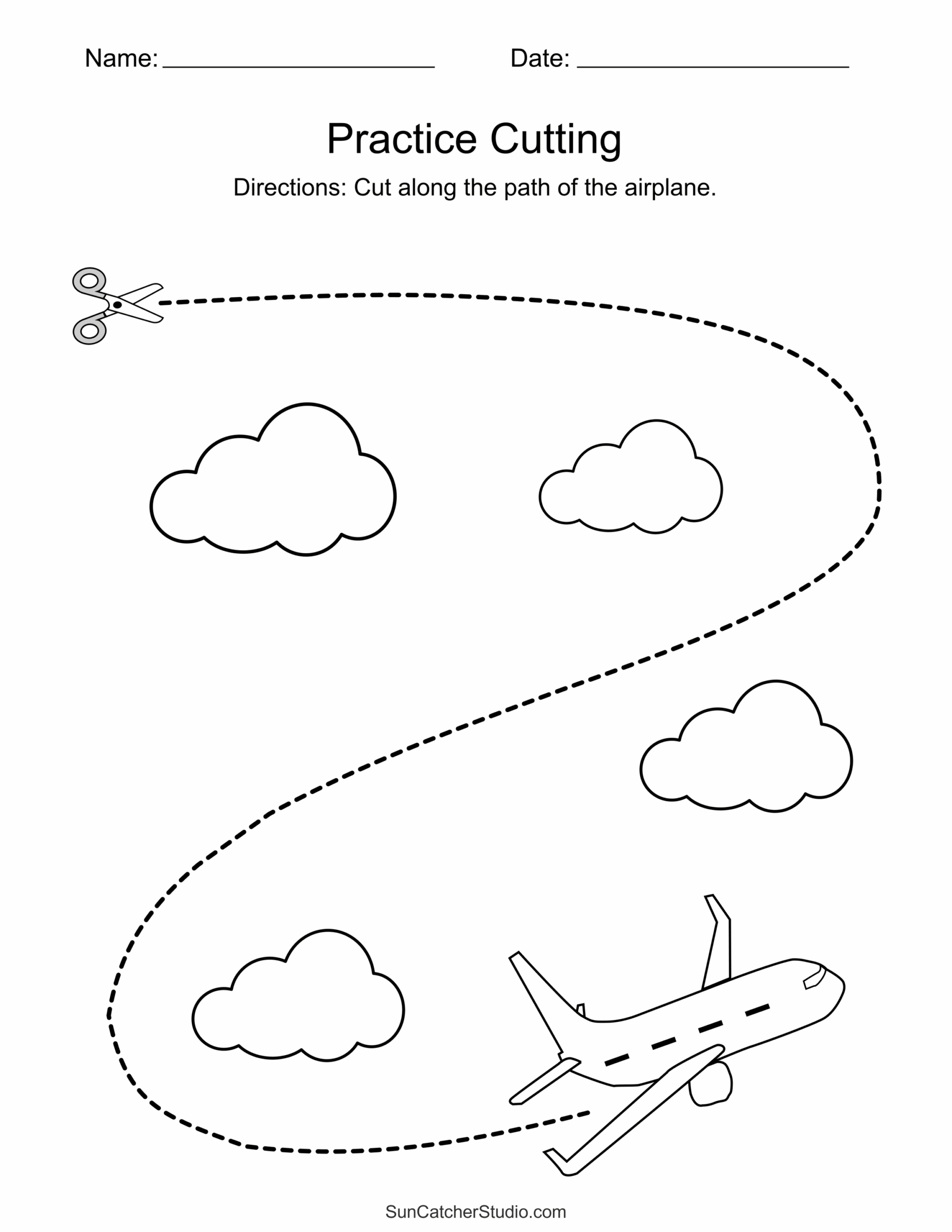Free Printable Cutting Activities For Preschoolers