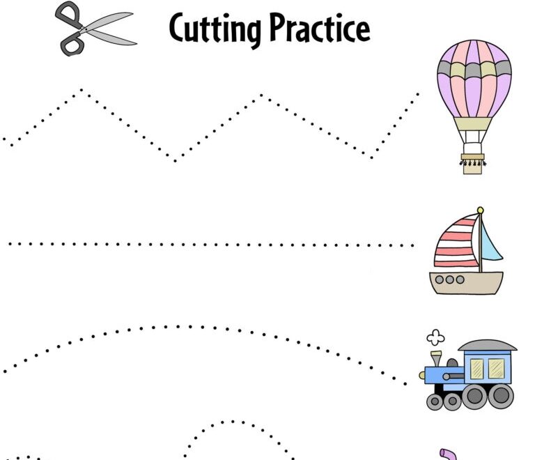 Free Printable Cutting Worksheets For Preschoolers The Hollydog Blog