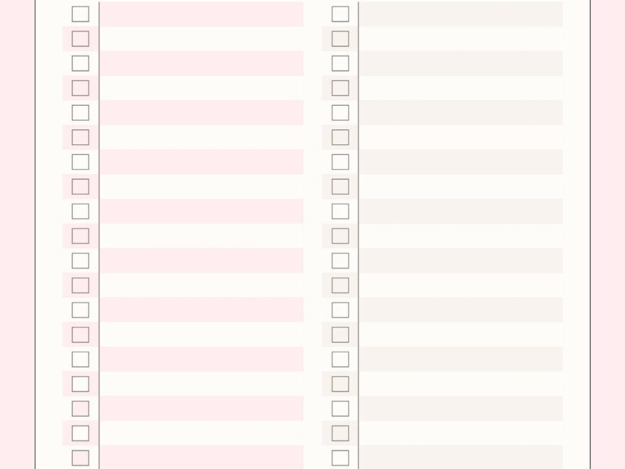 Free Printable Editable Daily Checklist Templates Canva