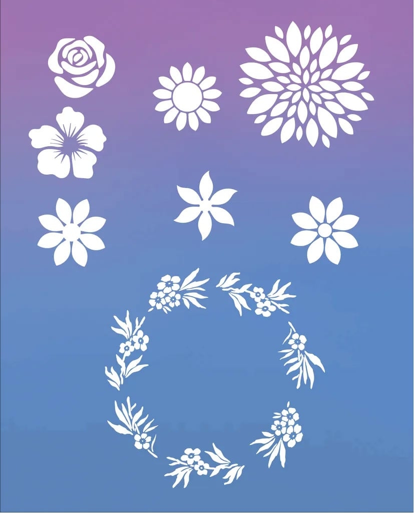 Flower Wall Decor Pattern Printable