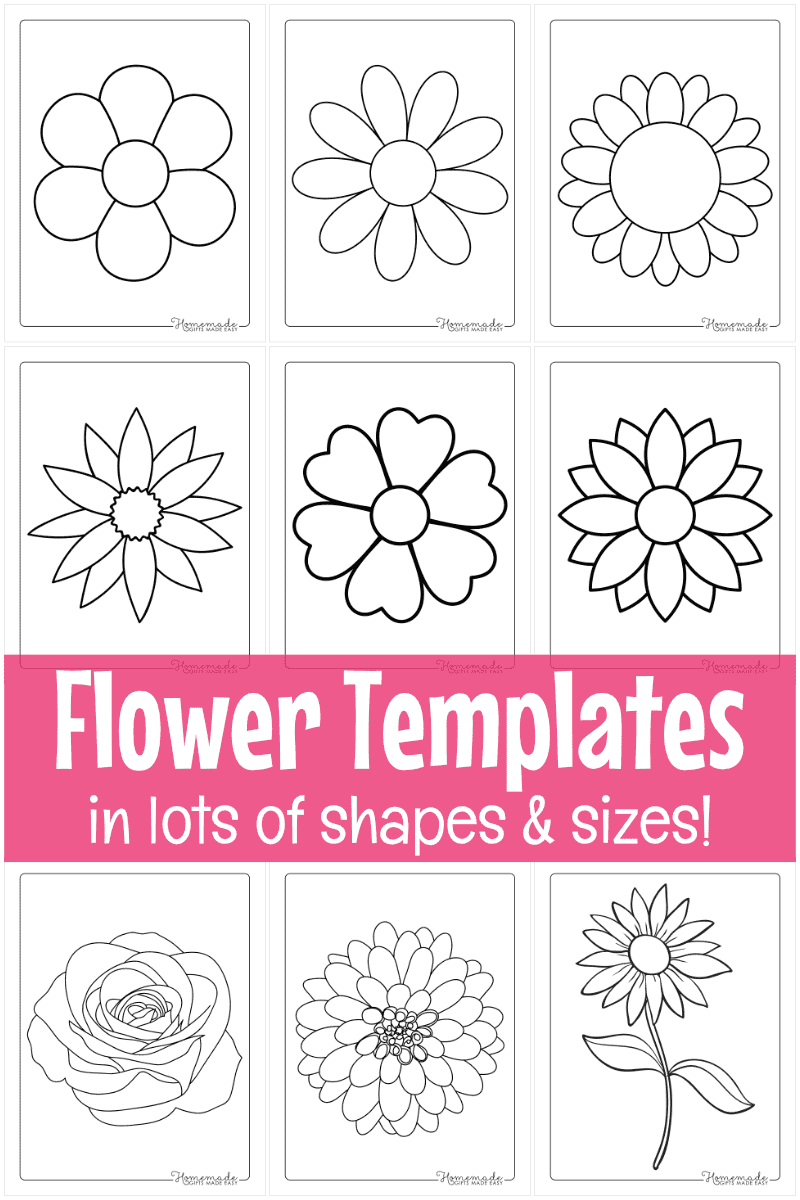 Free Printable Flower Stencil Designs