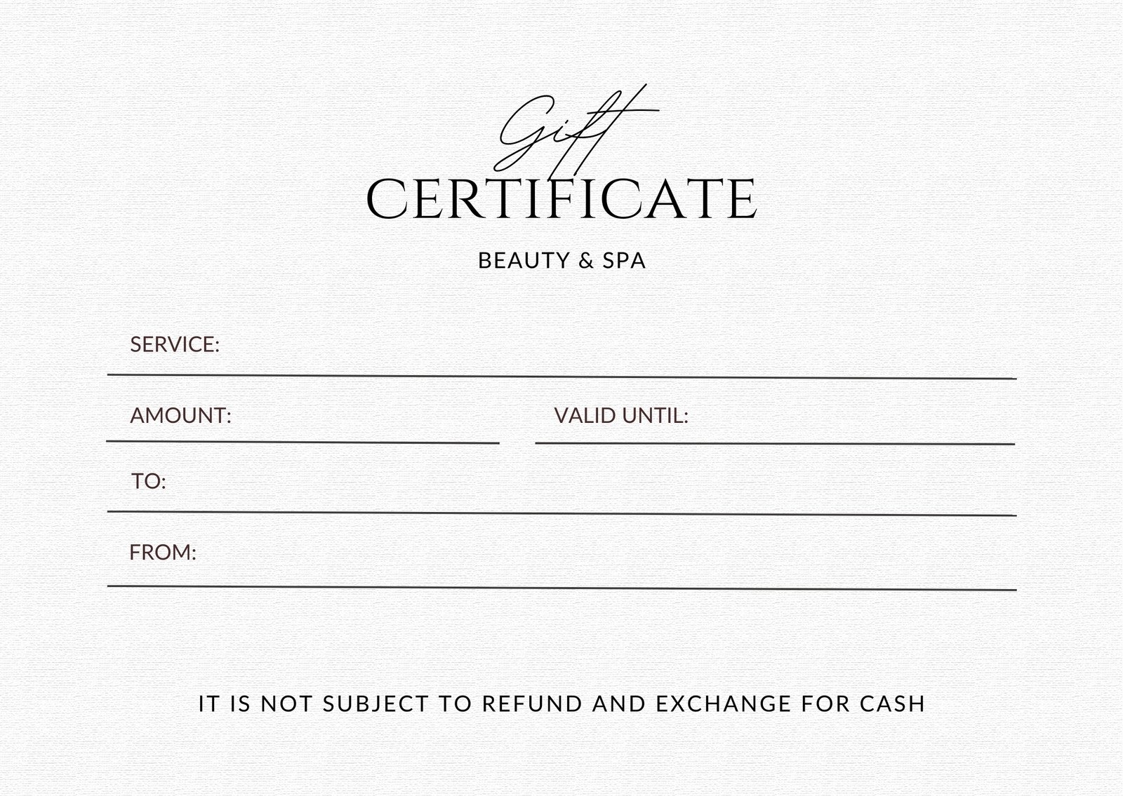 Free Printable Business Gift Certificate Templates