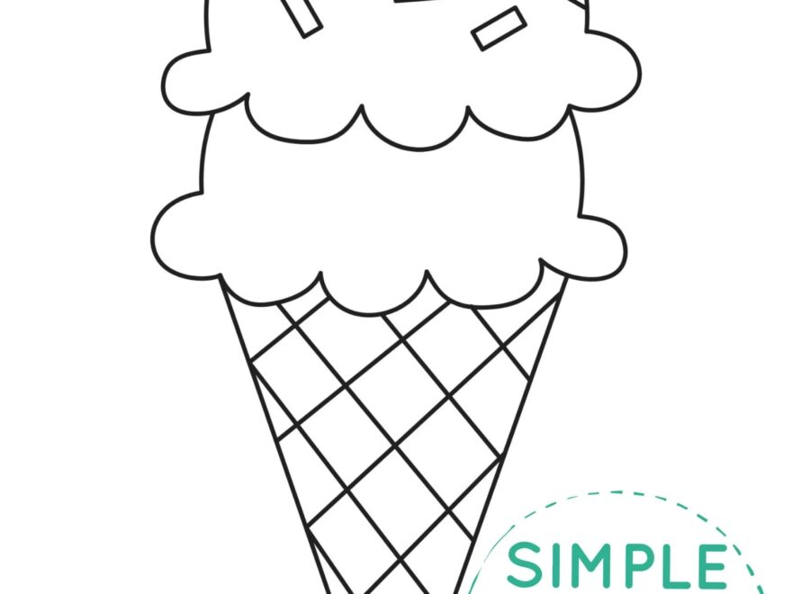 Free Printable Ice Cream Template Simple Mom Project