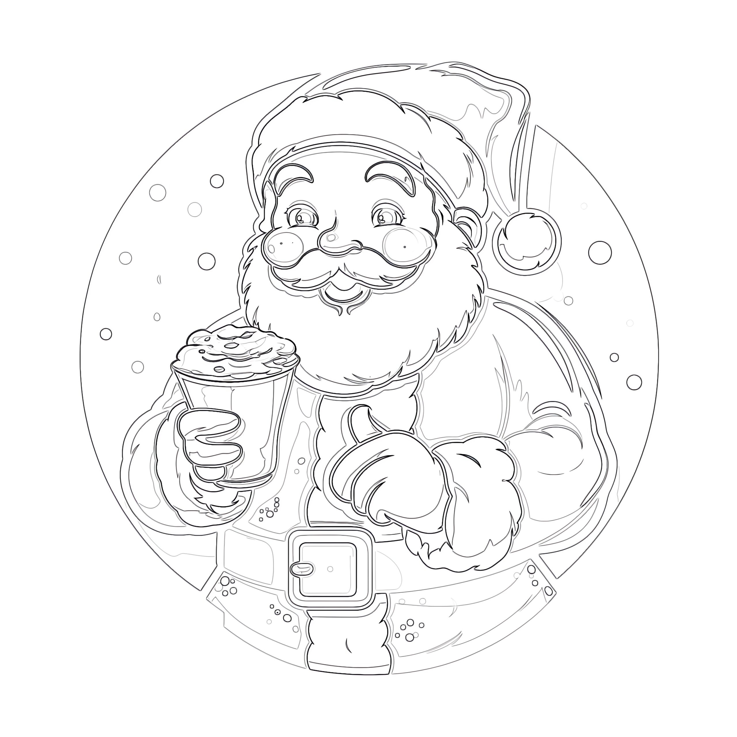 Free Santa Coloring Pages Printable