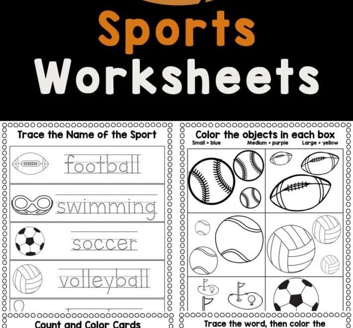 FREE Printable Sports Worksheets For Preschoolers
