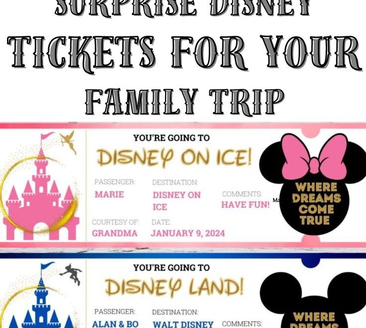FREE Printable Surprise Disney Tickets