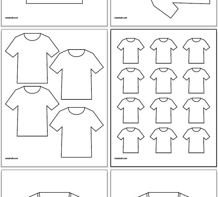 Free Printable White T shirt Templates
