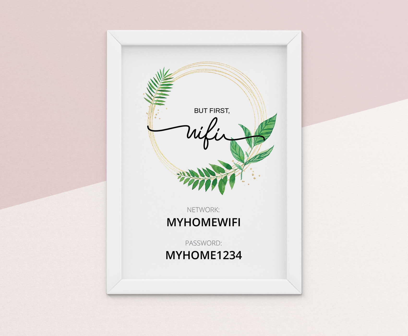 Free Printable Wifi Password Sign