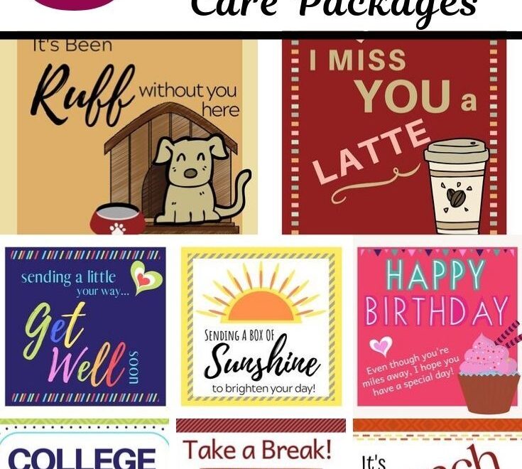 FREE Printables For College Care Packages