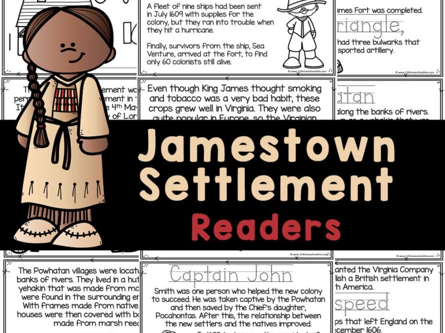 FREE Printables Jamestown For Kids Book To Read Color And Learn