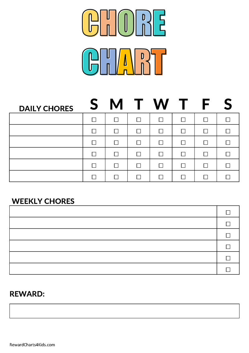 Free Printable Charts For Teachers