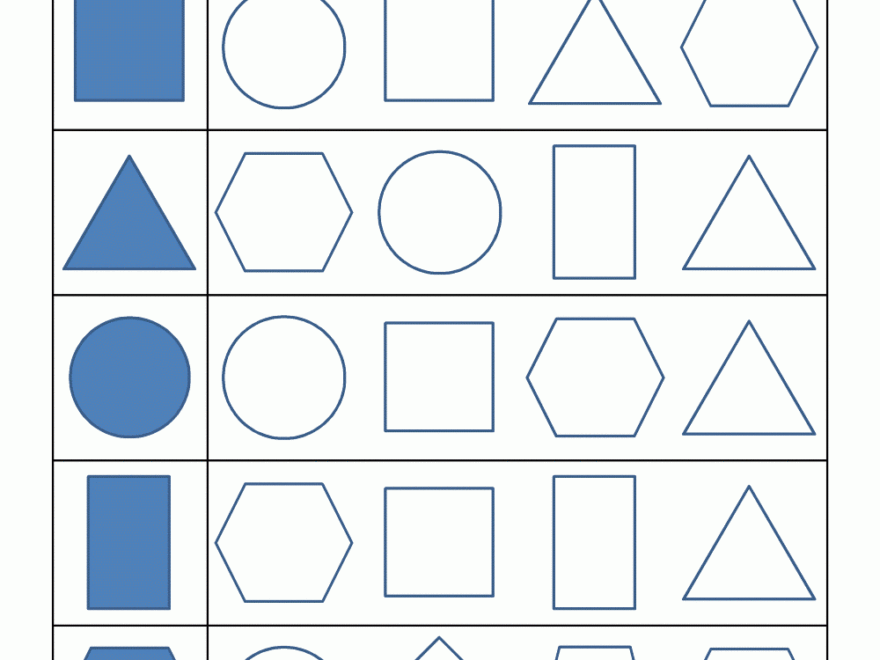 Free Shape Worksheets Kindergarten