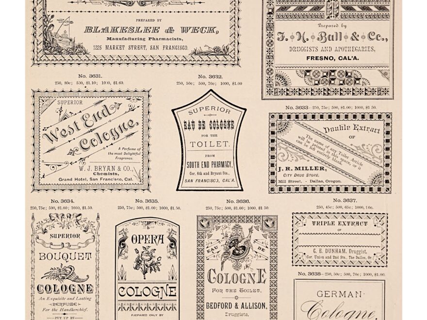 Free Vintage Perfume Labels The Art Scavenger