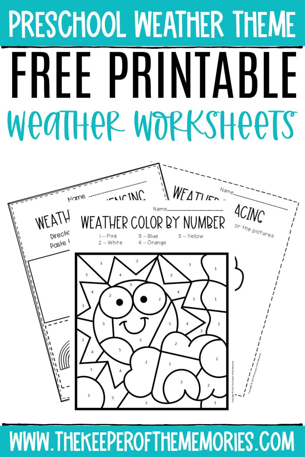 Weather Printables Packs For Preschool Free