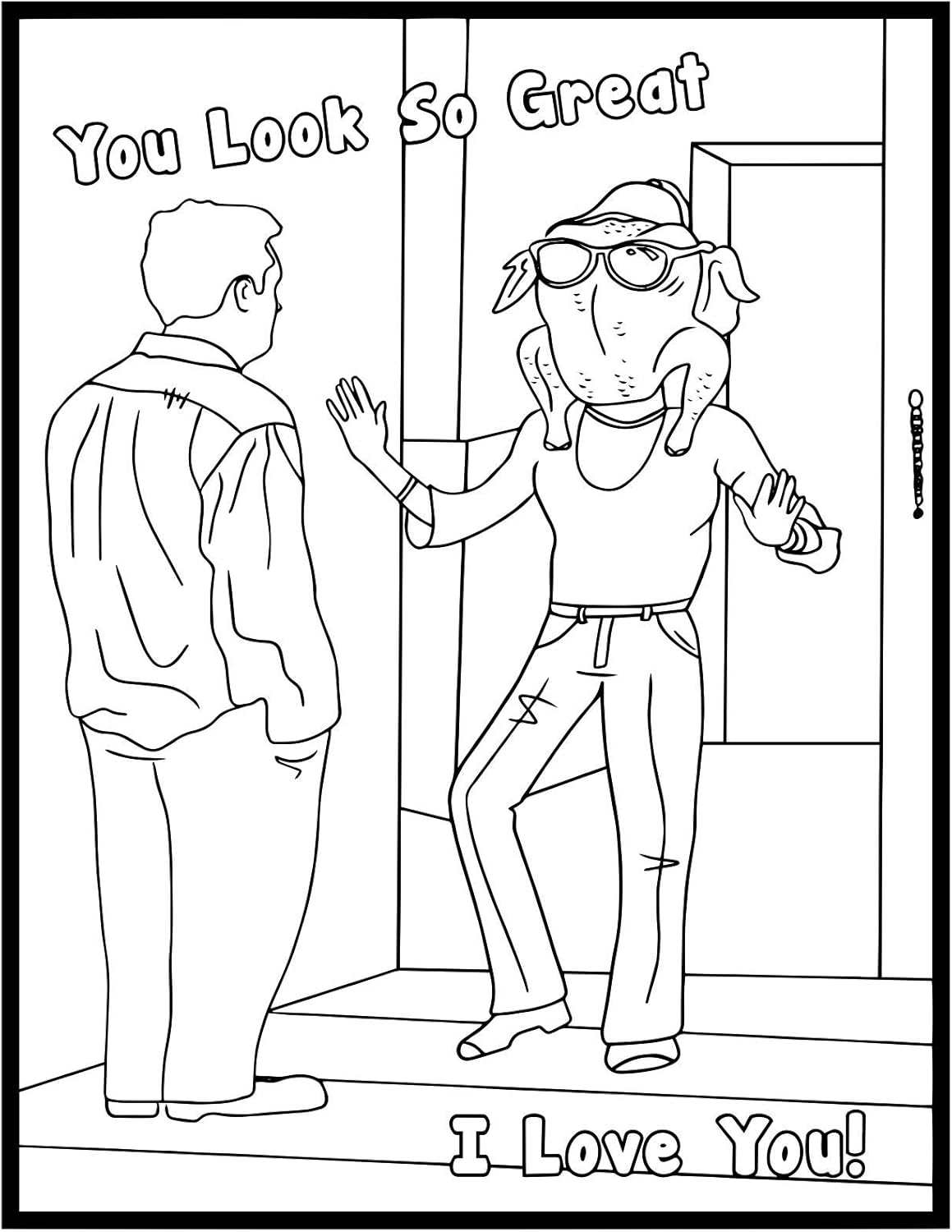 Friends Tv Show Coloring Pages