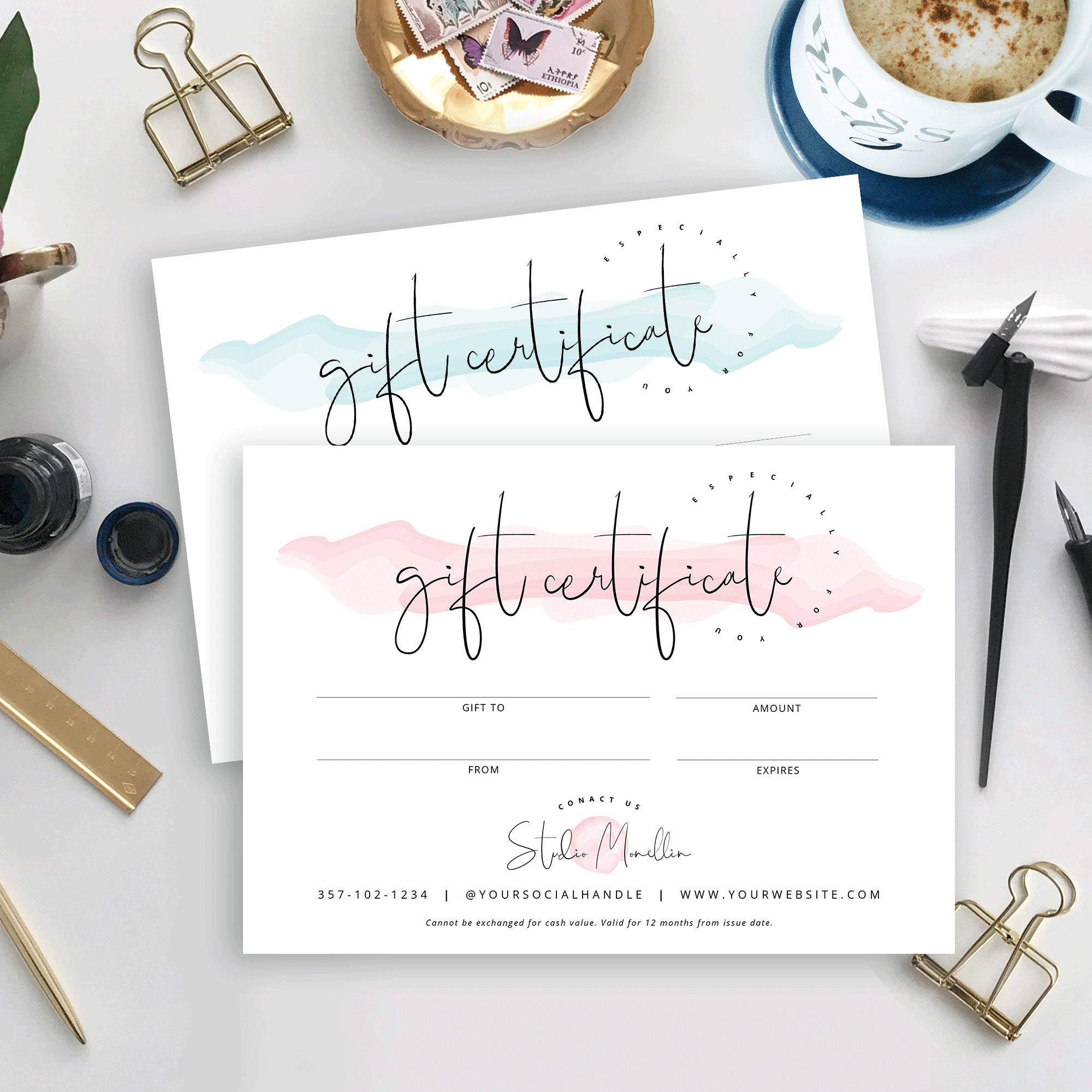 Gift Card Certificate Template Print Digital Gift Certificates Online