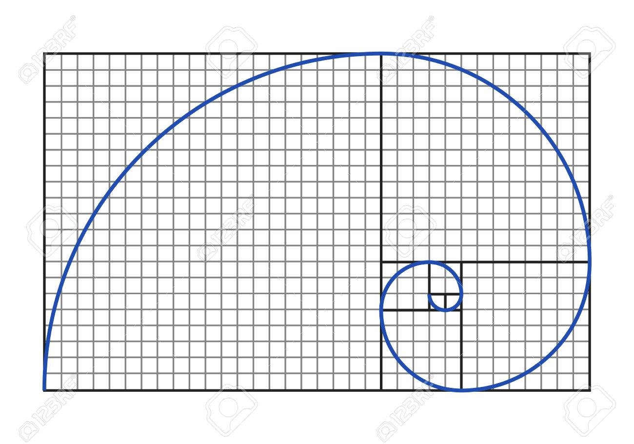 Golden Ratio Graph Fibonacci Spiral Symbol Vector Illustration Royalty Free SVG Cliparts Vectors And Stock Illustration Image 79631794 