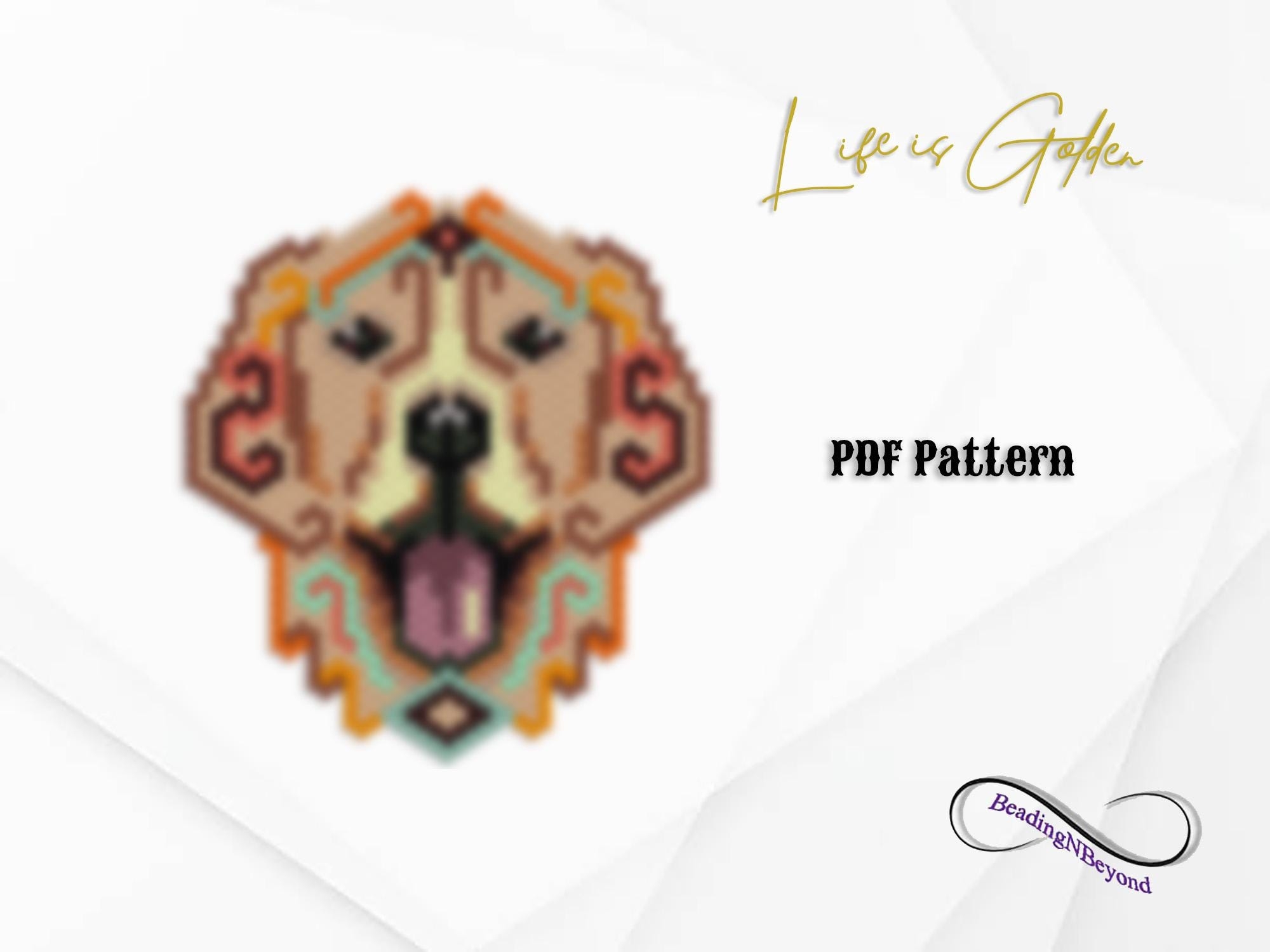 Free Printable Perler Bead Patterns Of Golden Retreivers
