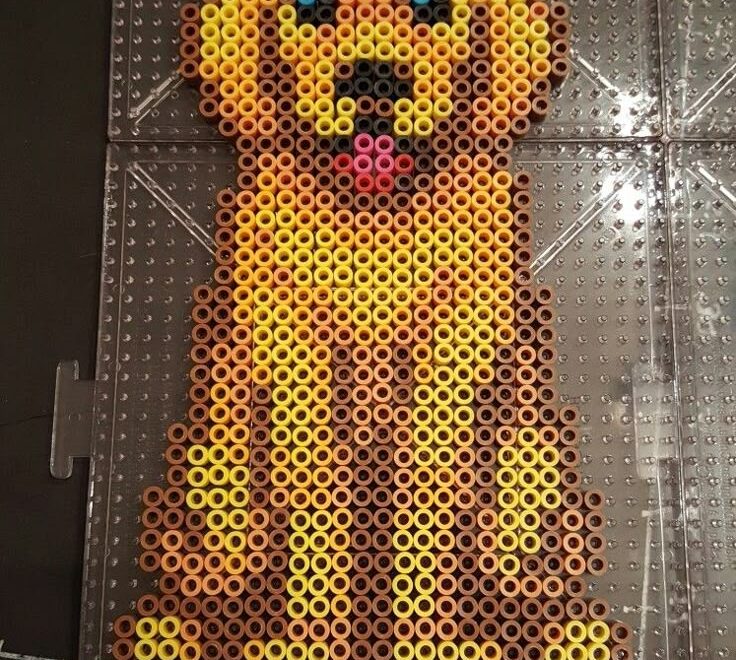 Golden Retriever Perler Bead Craft