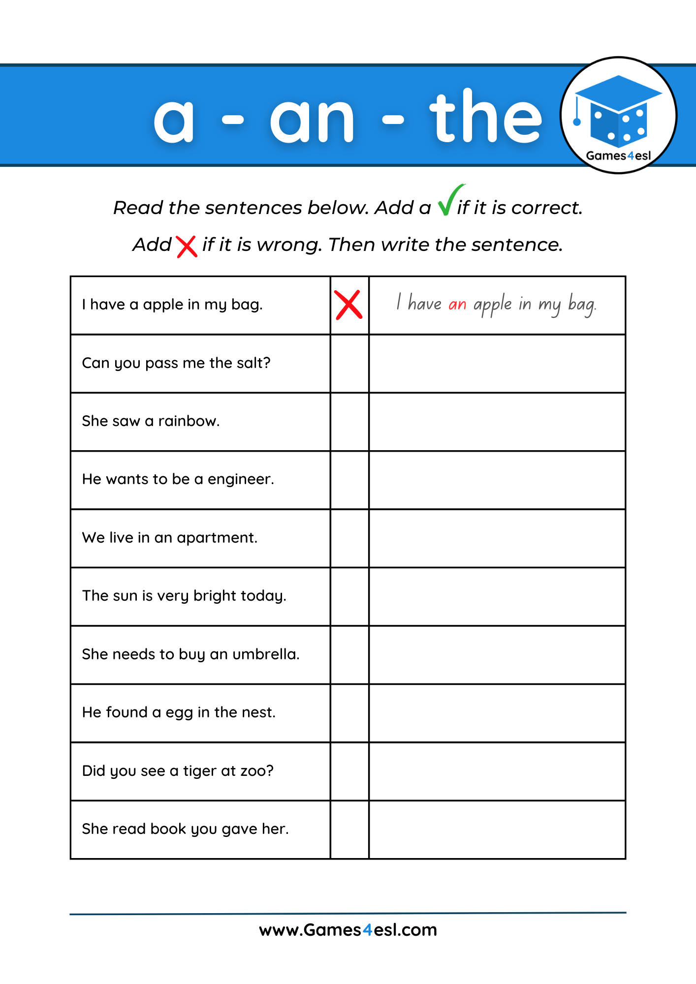 Grade 2 Worksheets Games4esl