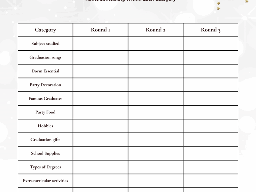Graduation Party Printable Games Withharmony co