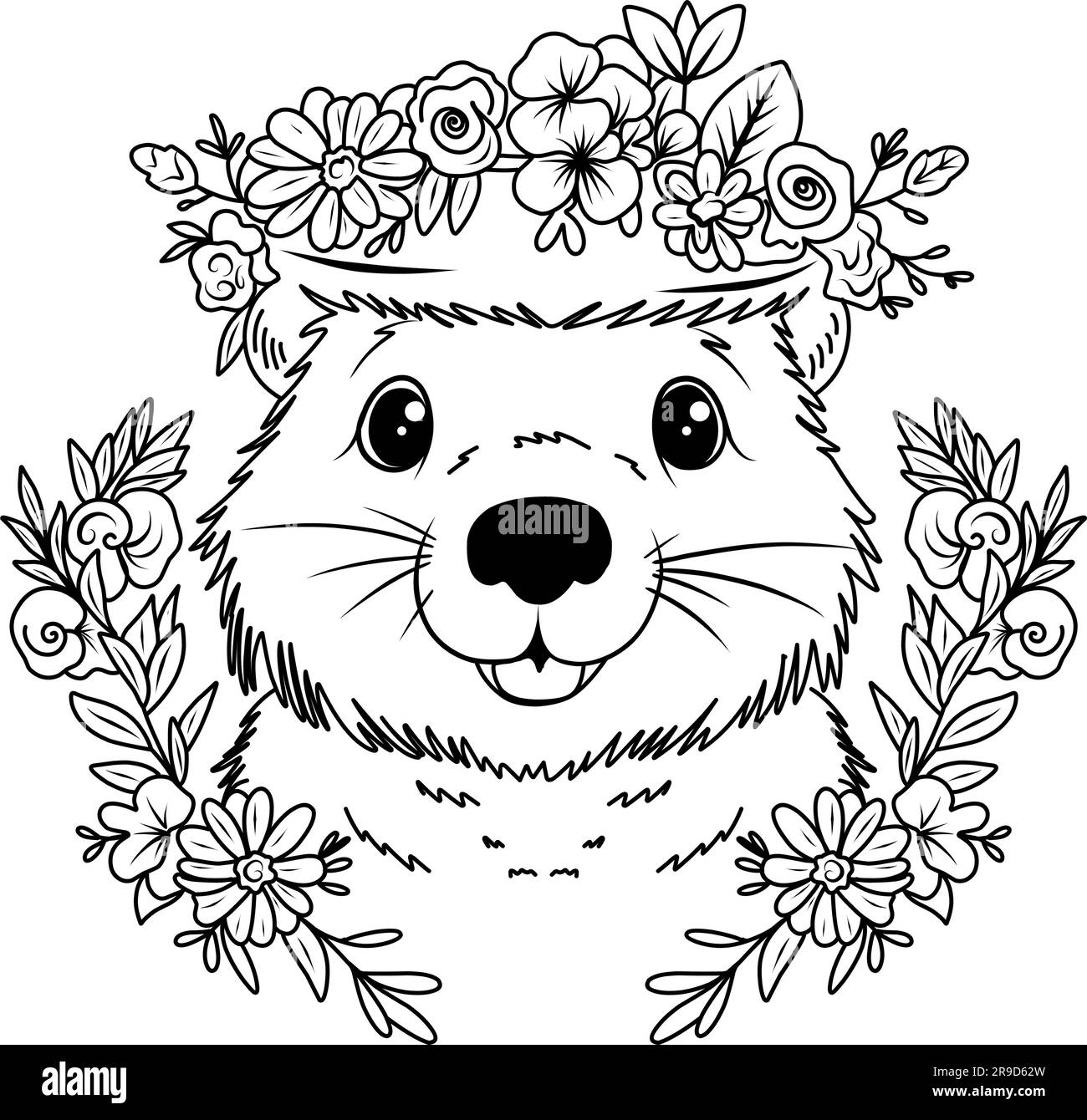 Groundhog Printable Coloring Pages