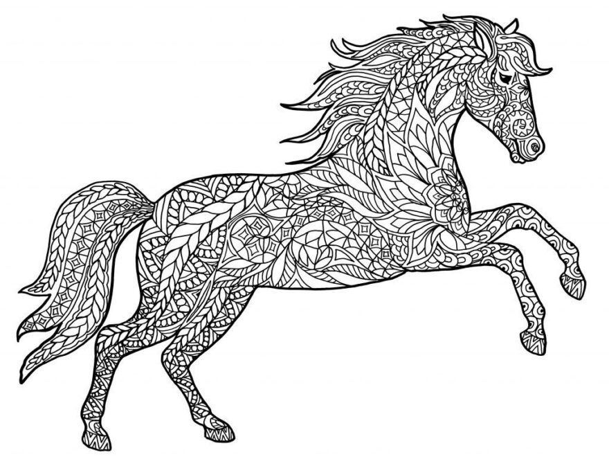 Horse Coloring Pages For Adults Best Coloring Pages For Kids