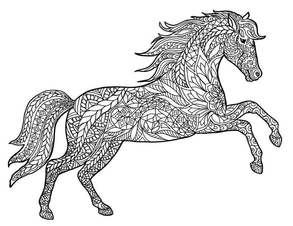 Horse Coloring Pages For Adults Best Coloring Pages For Kids