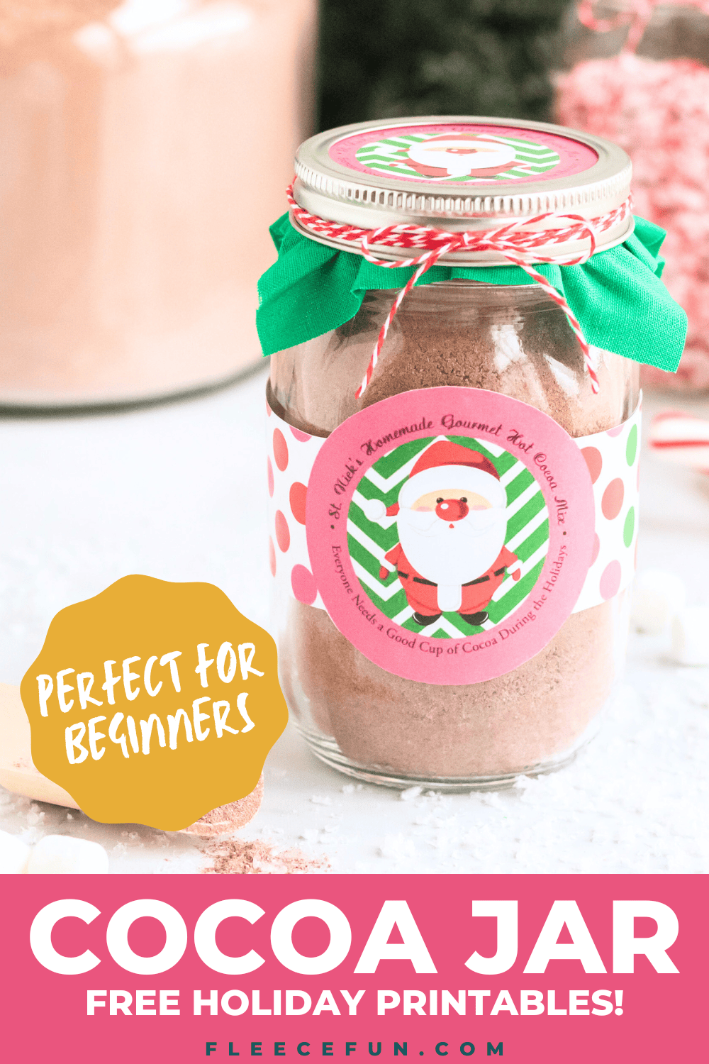 Hot Chocolate Printable For Mason Jars Fleece Fun