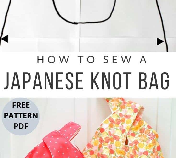 How To Sew A Japanese Knot Bag With Free Pattern