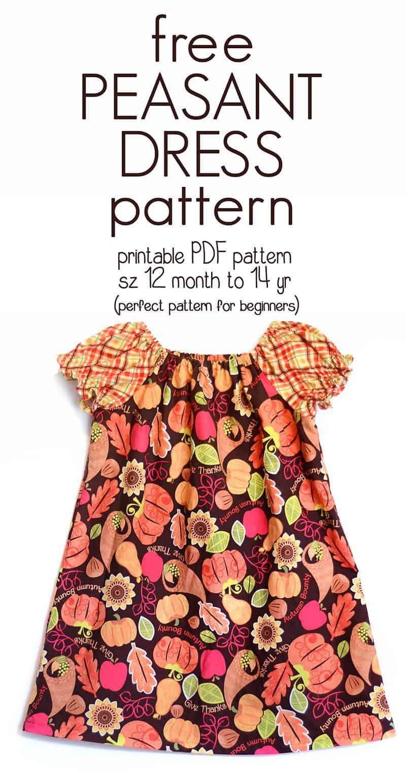 Free Printable Girls Dress Patterns For Age 10-12