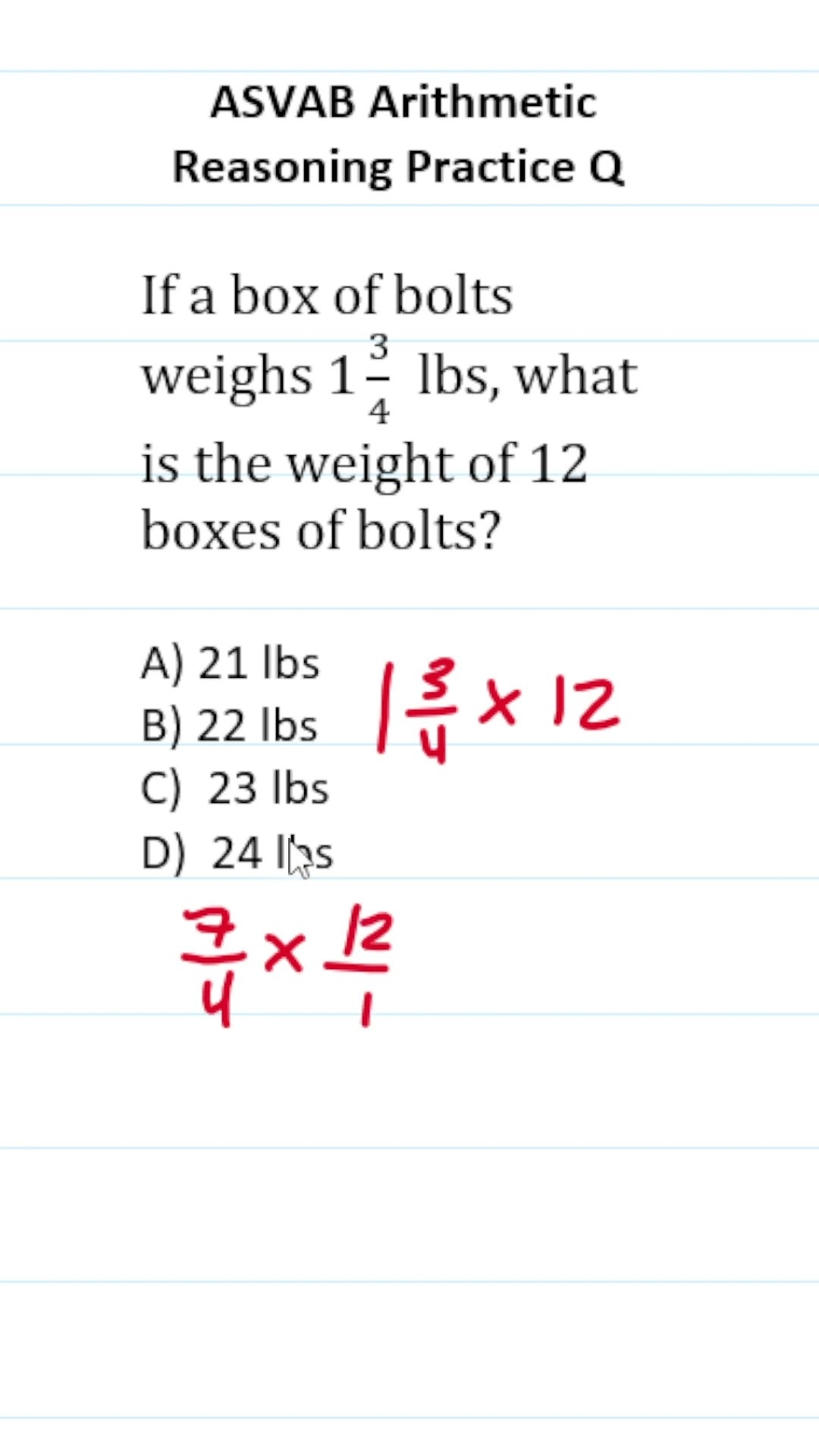 Arithmetic Reasoning Practice Worksheets Printable