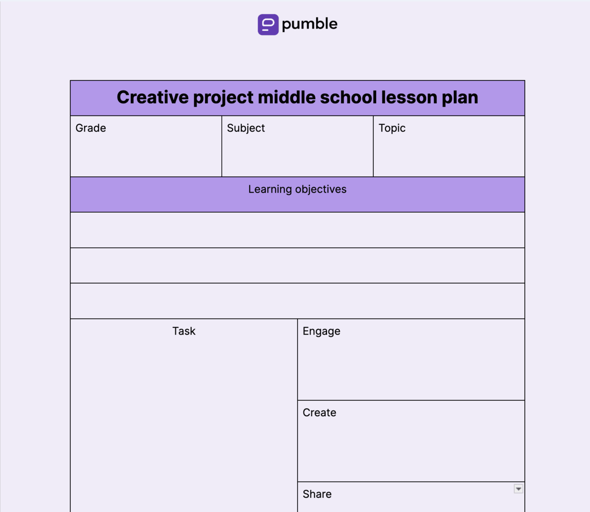 Free Printable Lesson Plan Templates