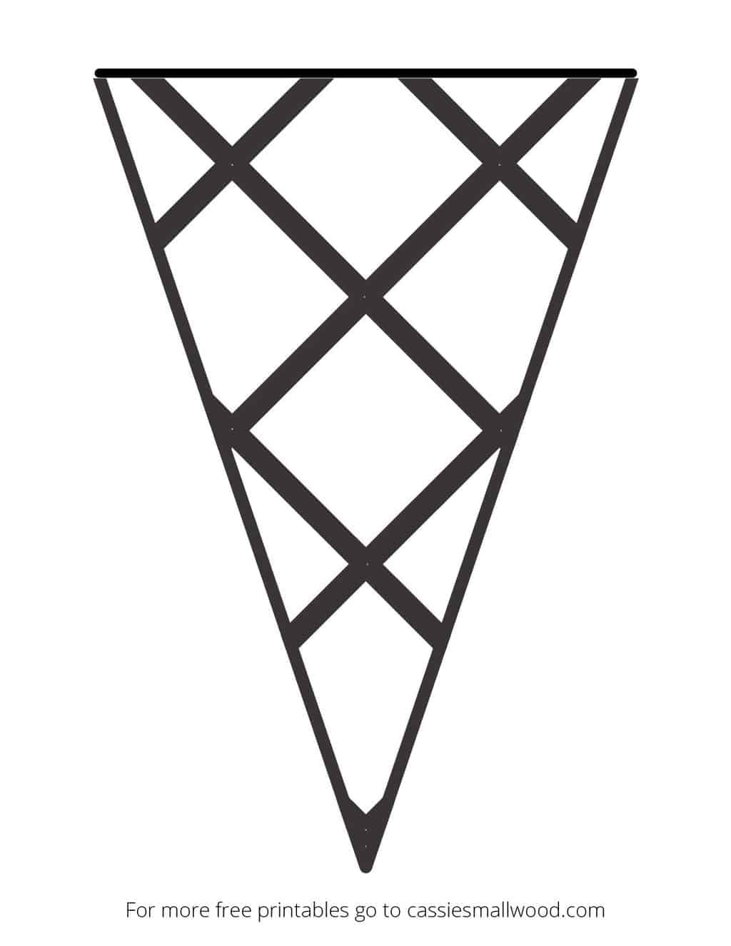 Free Printable Ice Cream Cone Pattern