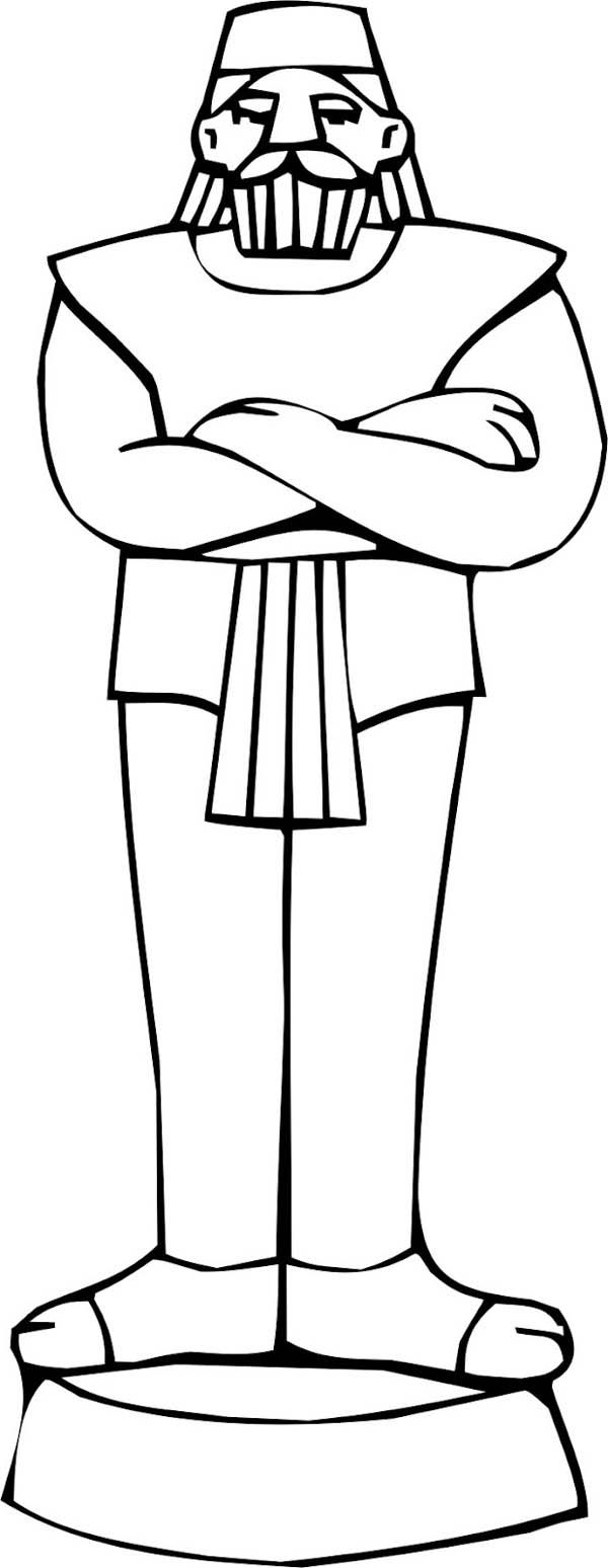 King Of Chaldean Nebuchadnezzar Coloring Page