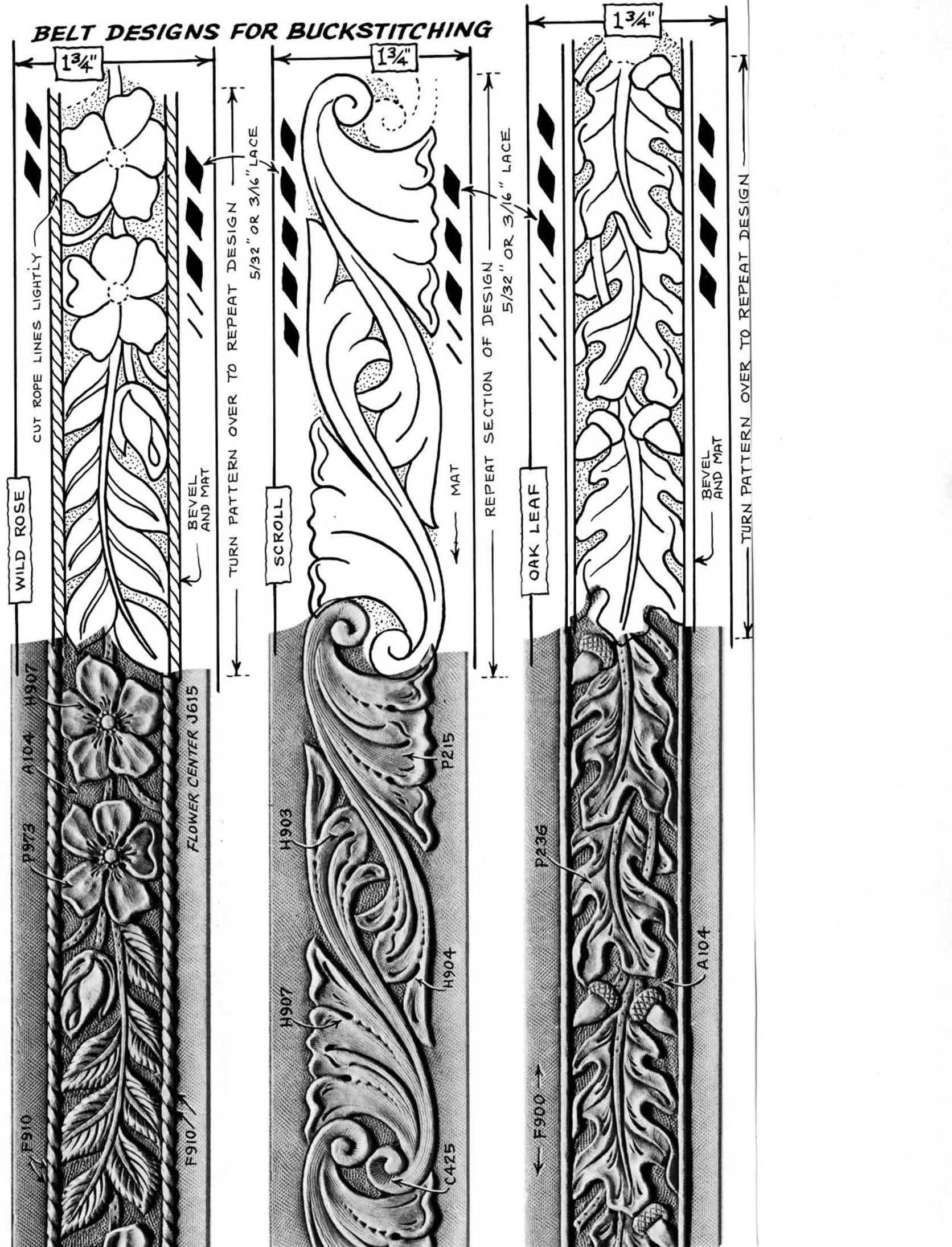 Leather Belt Patterns