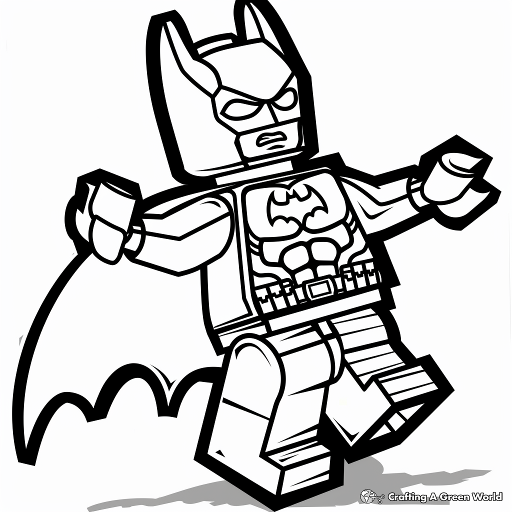 Lego Man Coloring Pages Free Printable 
