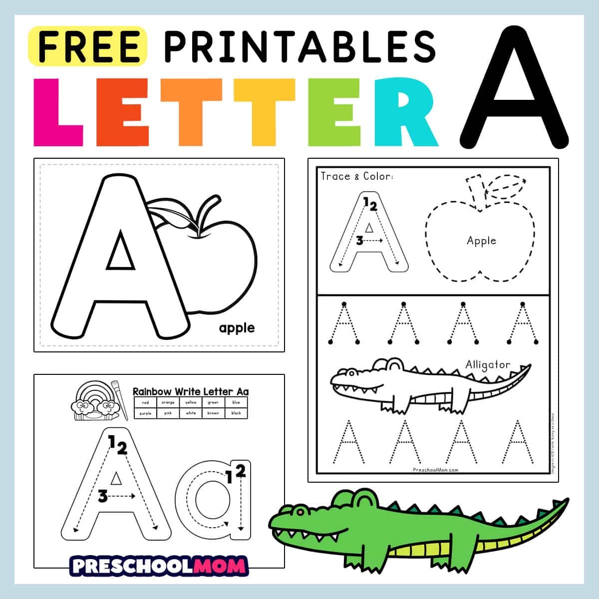 Free Printable Worksheets Of Alphabet