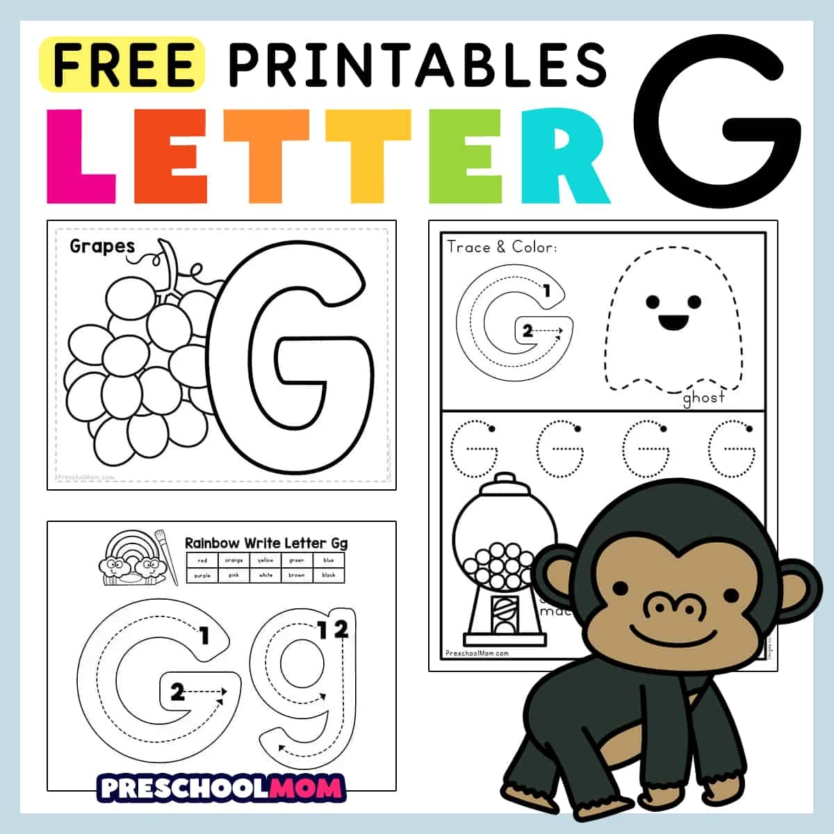 Printable Template For Uppercase G