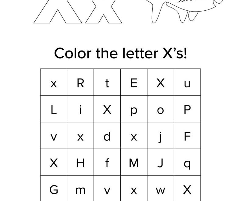 Letter X Worksheets 50 FREE Printables Printabulls